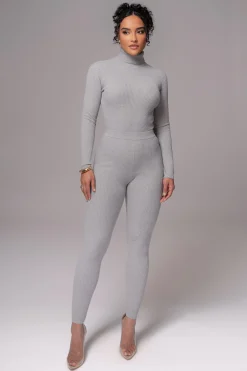 Heather Grey Naaya Ribbed Leggings*JLUXLABEL Best