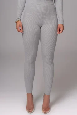Heather Grey Naaya Ribbed Leggings*JLUXLABEL Best
