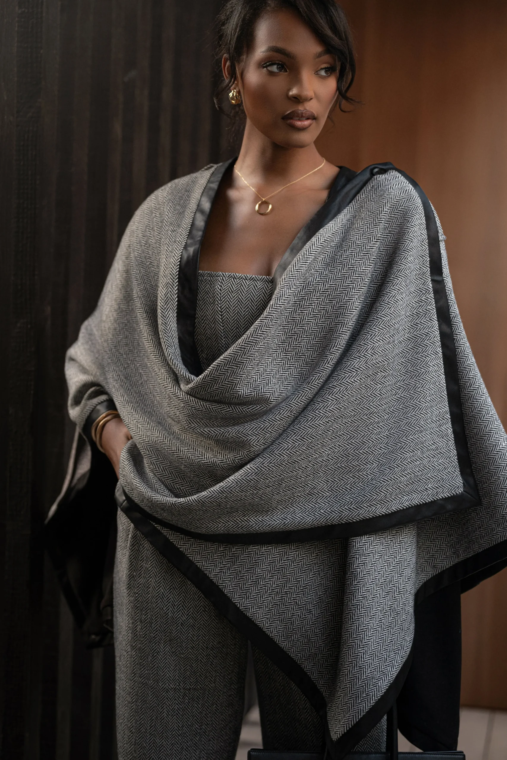 Herringbone Reversible Shawl*JLUXLABEL Discount