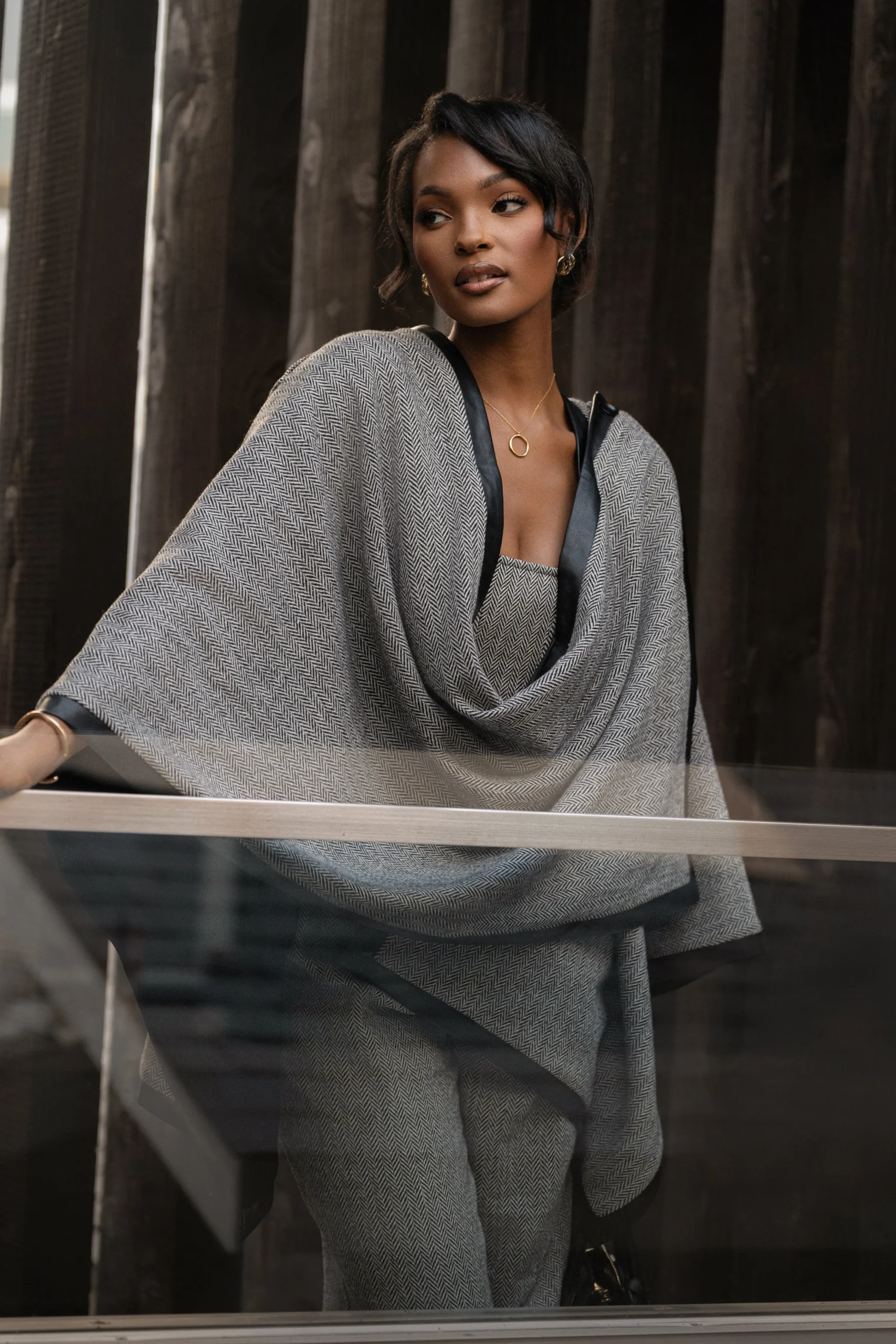 Herringbone Reversible Shawl*JLUXLABEL Discount