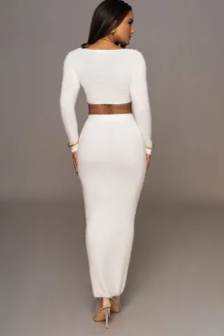 Ivory Annette Sweater Knit Skirt Set*JLUXLABEL Discount