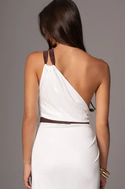 Ivory Anniversary Belted Wrap Dress*JLUXLABEL Clearance