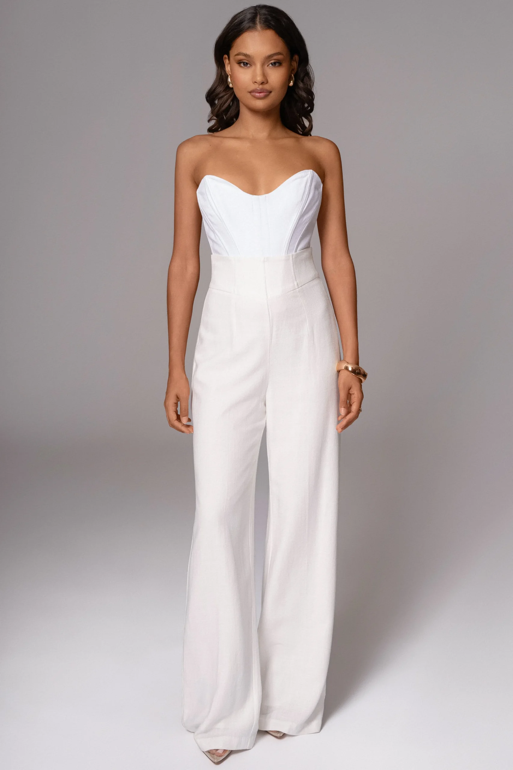 Ivory Beyond The Sea Linen Corset*JLUXLABEL Best