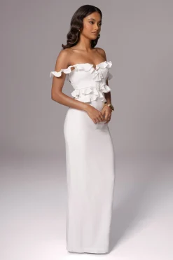 Ivory Brighter Days Linen Maxi Dress*JLUXLABEL Clearance