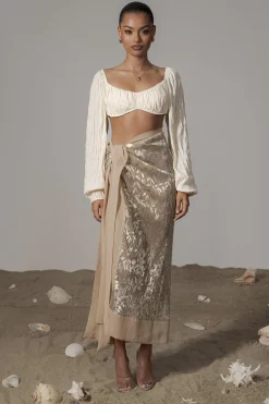 Ivory Carey Long Sleeve Top*JLUXLABEL New