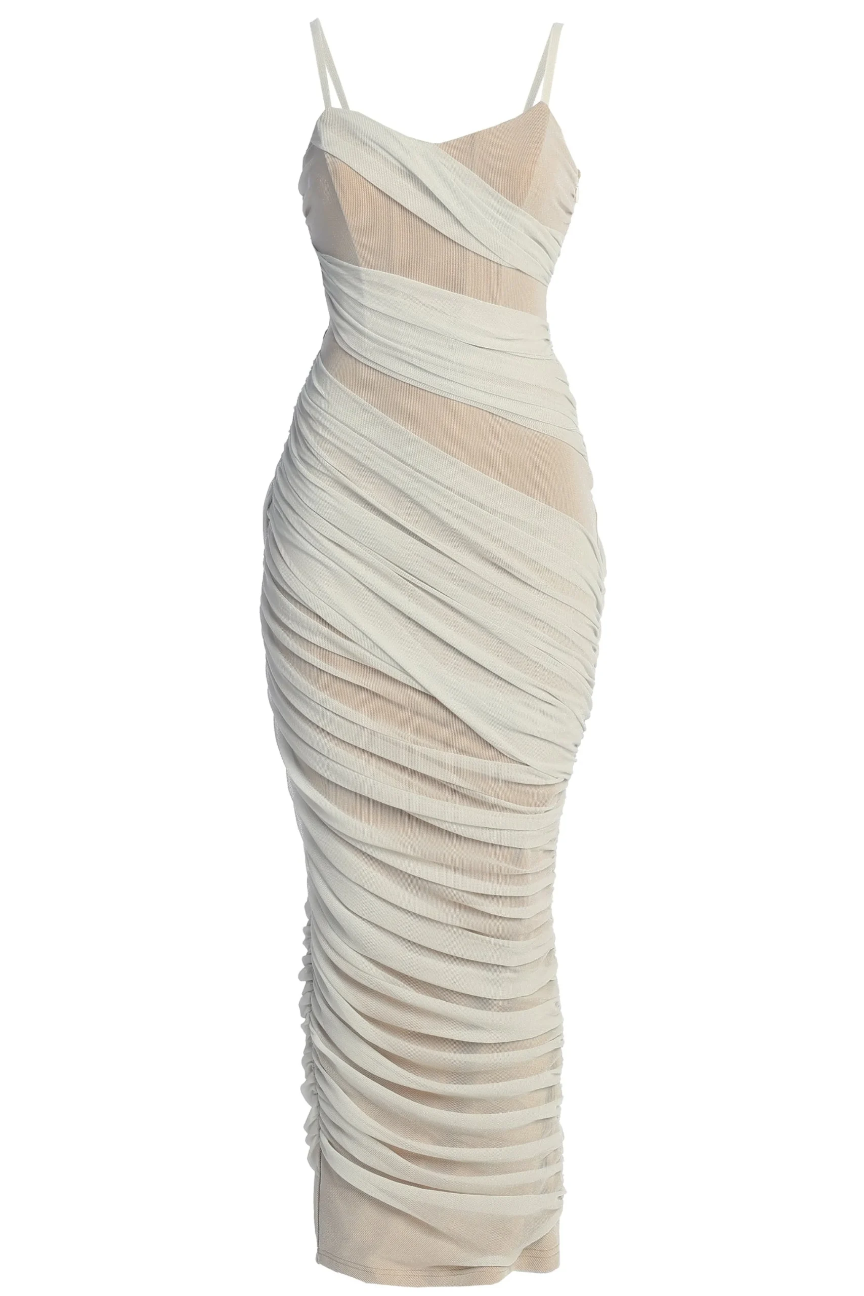 Ivory Catalina Lurex Knit Maxi Dress*JLUXLABEL Fashion