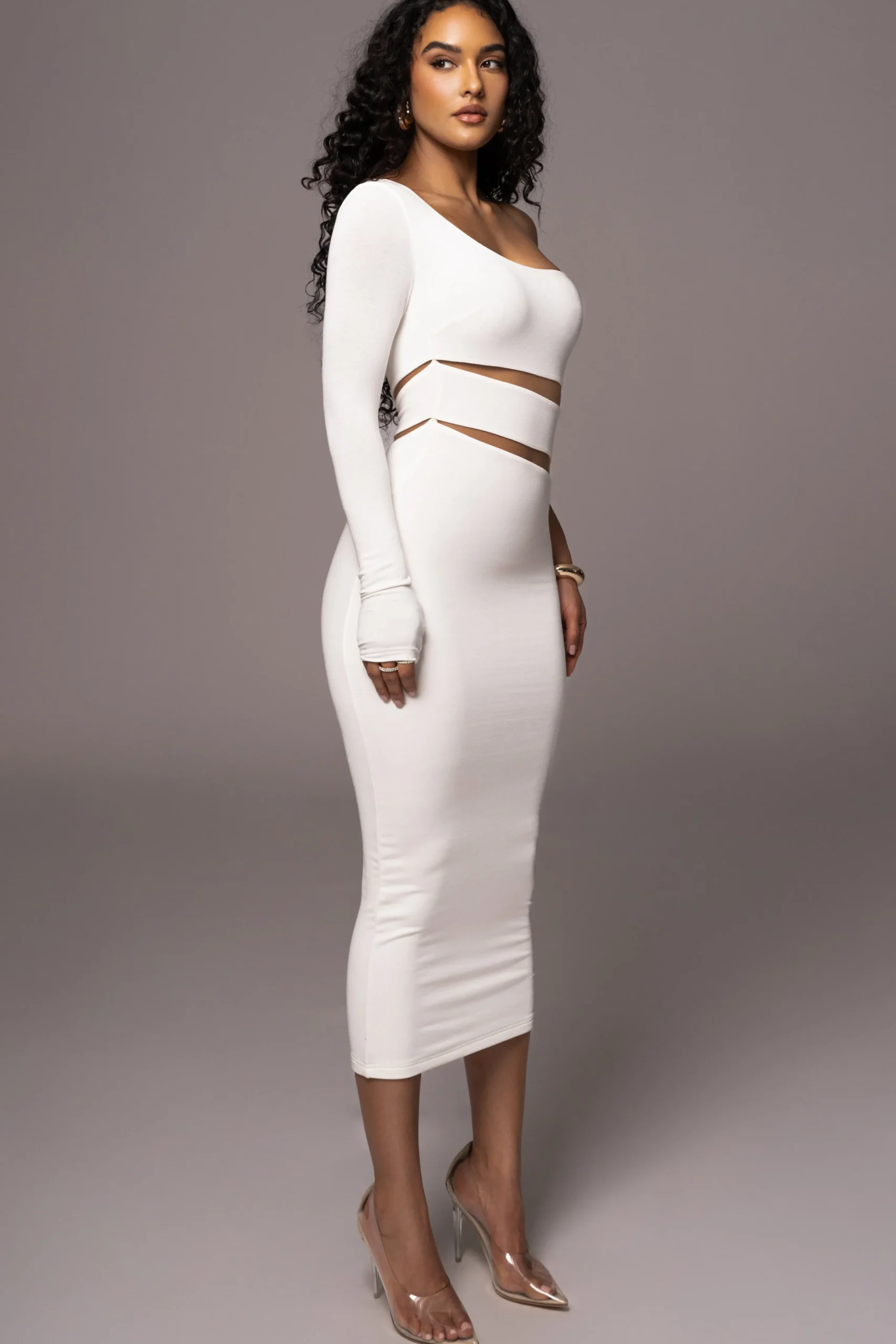 Ivory Chase The Night One Shoulder Dress*JLUXLABEL Online