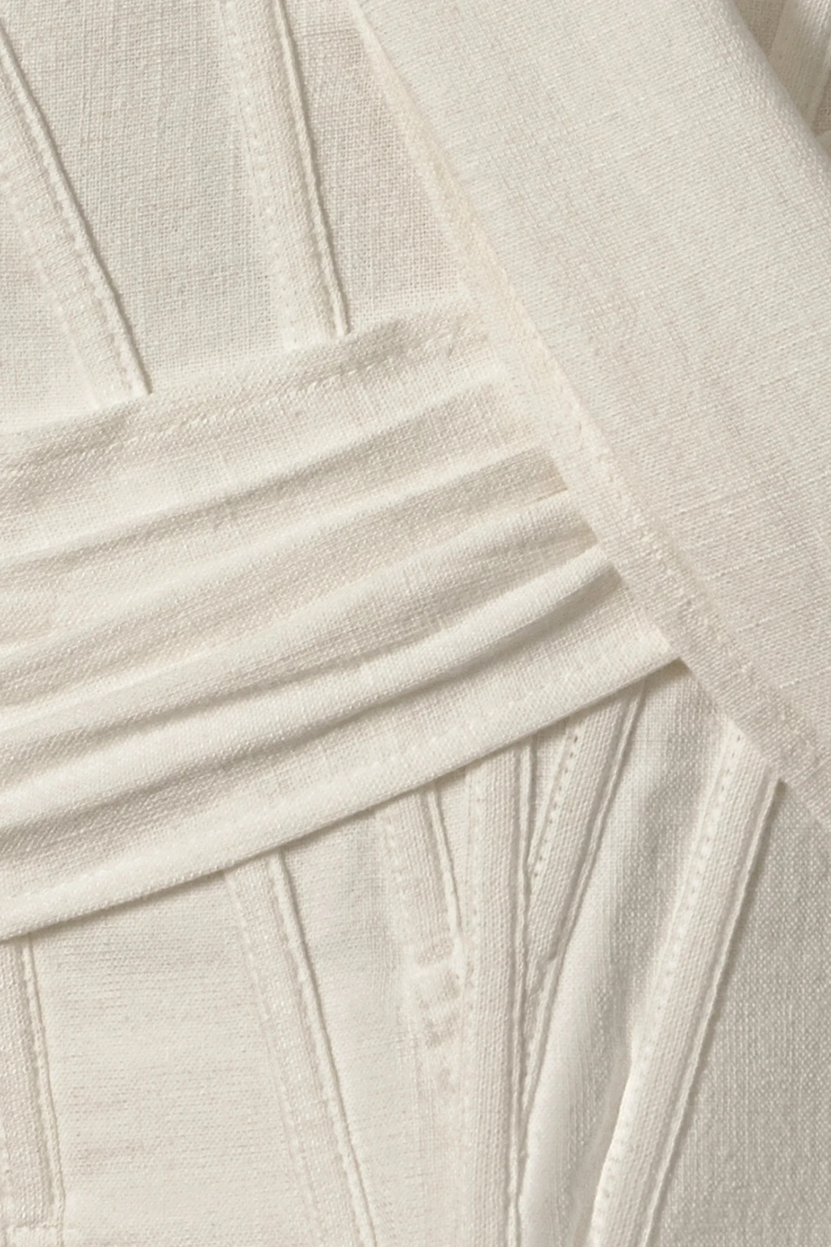 Ivory Coastal Bliss Linen Bustier*JLUXLABEL Sale