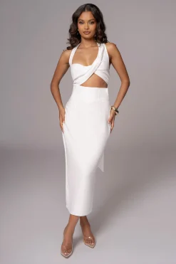 Ivory Coastland Linen Skirt*JLUXLABEL New