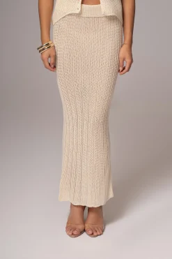 Ivory Cyrus Ribbed Skirt Set*JLUXLABEL Discount