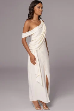 Ivory Diosa Drape Top*JLUXLABEL Best