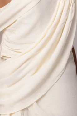 Ivory Diosa Drape Top*JLUXLABEL Best