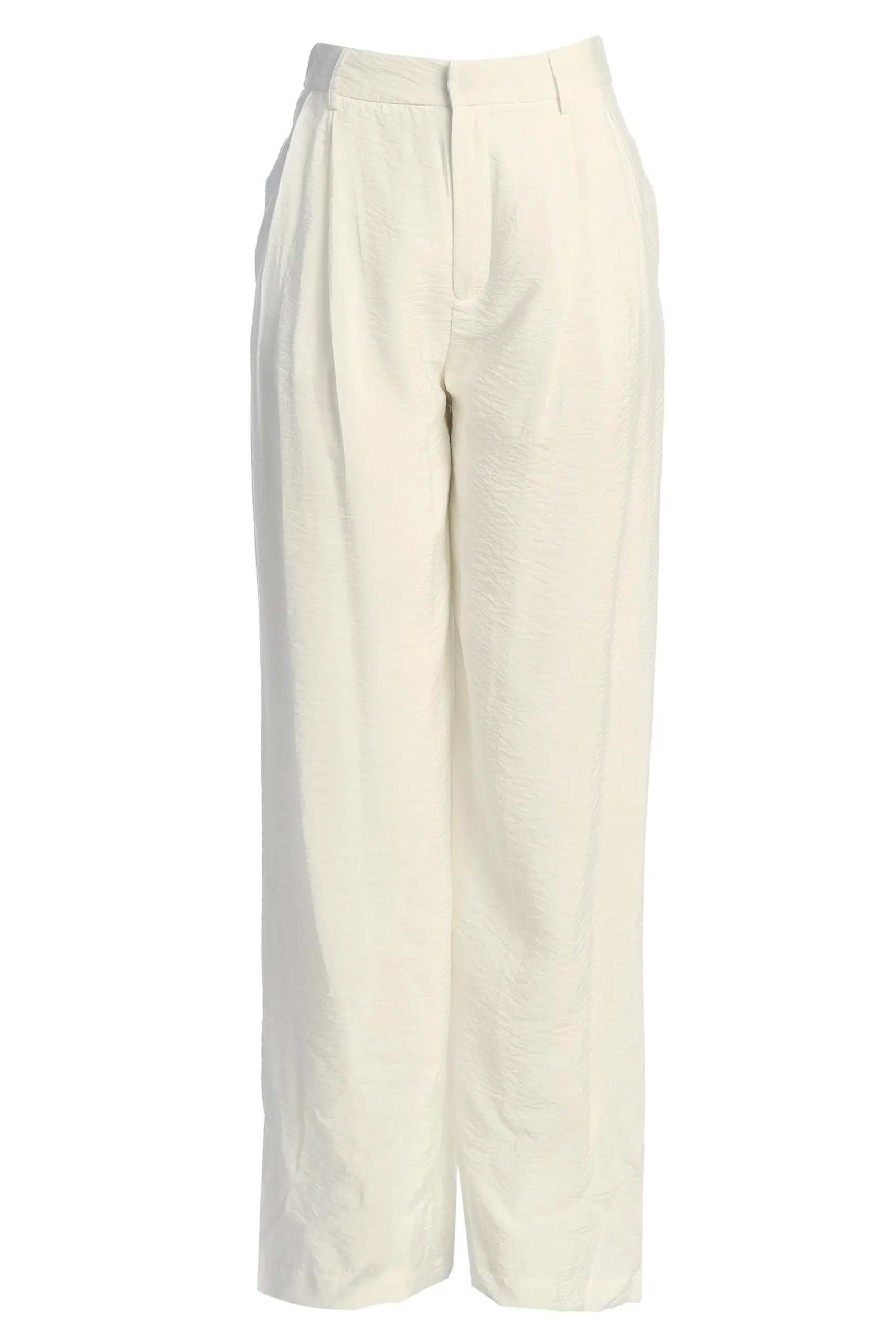 Ivory Drew Crinkled Trousers*JLUXLABEL Best