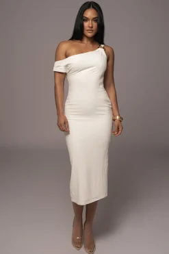 Ivory Escape Linen Dress*JLUXLABEL Online