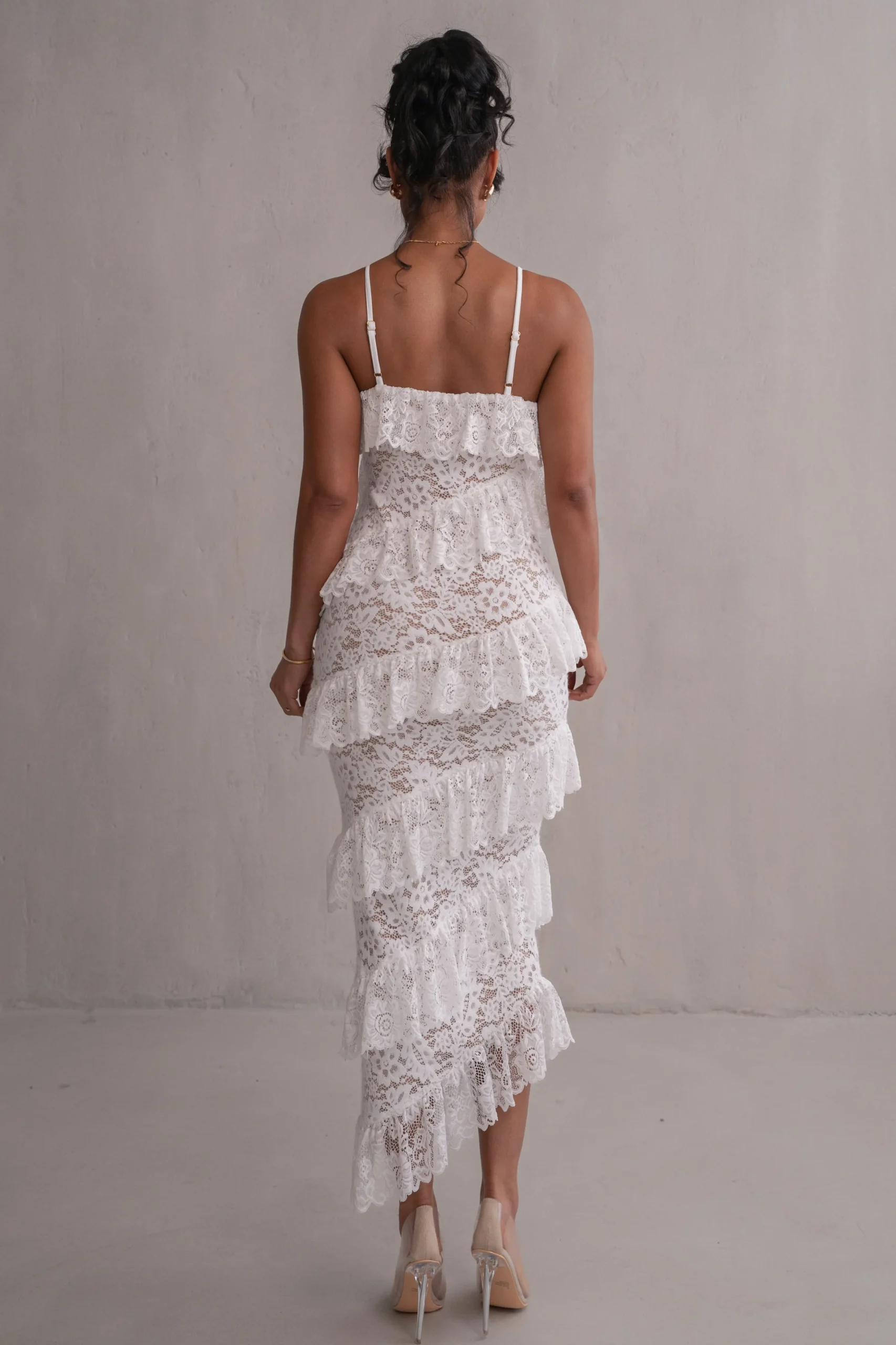 Ivory Feeling Of Forever Ruffle Dress*JLUXLABEL Sale