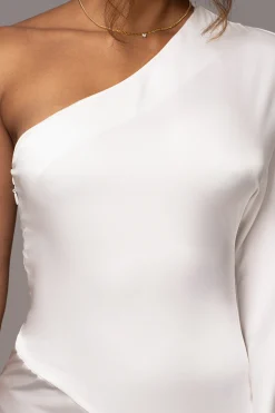 Ivory Femme Drape Maxi Dress*JLUXLABEL Fashion