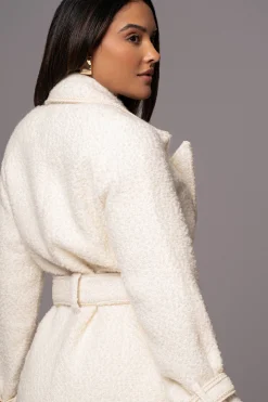 Ivory Fit For Success Boucle Coat*JLUXLABEL Hot