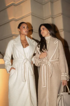 Ivory Fit For Success Boucle Coat*JLUXLABEL Hot