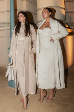 Ivory Fit For Success Boucle Coat*JLUXLABEL Hot