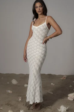 Ivory Gabriela Knit Maxi Dress*JLUXLABEL New