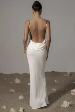 Ivory Getaway Linen Maxi Dress*JLUXLABEL Discount