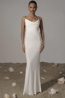 Ivory Getaway Linen Maxi Dress*JLUXLABEL Discount