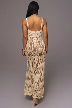 Ivory Great Escape Crochet Maxi Dress*JLUXLABEL Hot