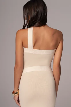 Ivory Ivone Asymmetrical Midi Dress*JLUXLABEL Hot