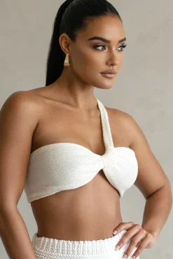 Ivory Jeanette Sweater Knit Top*JLUXLABEL Clearance