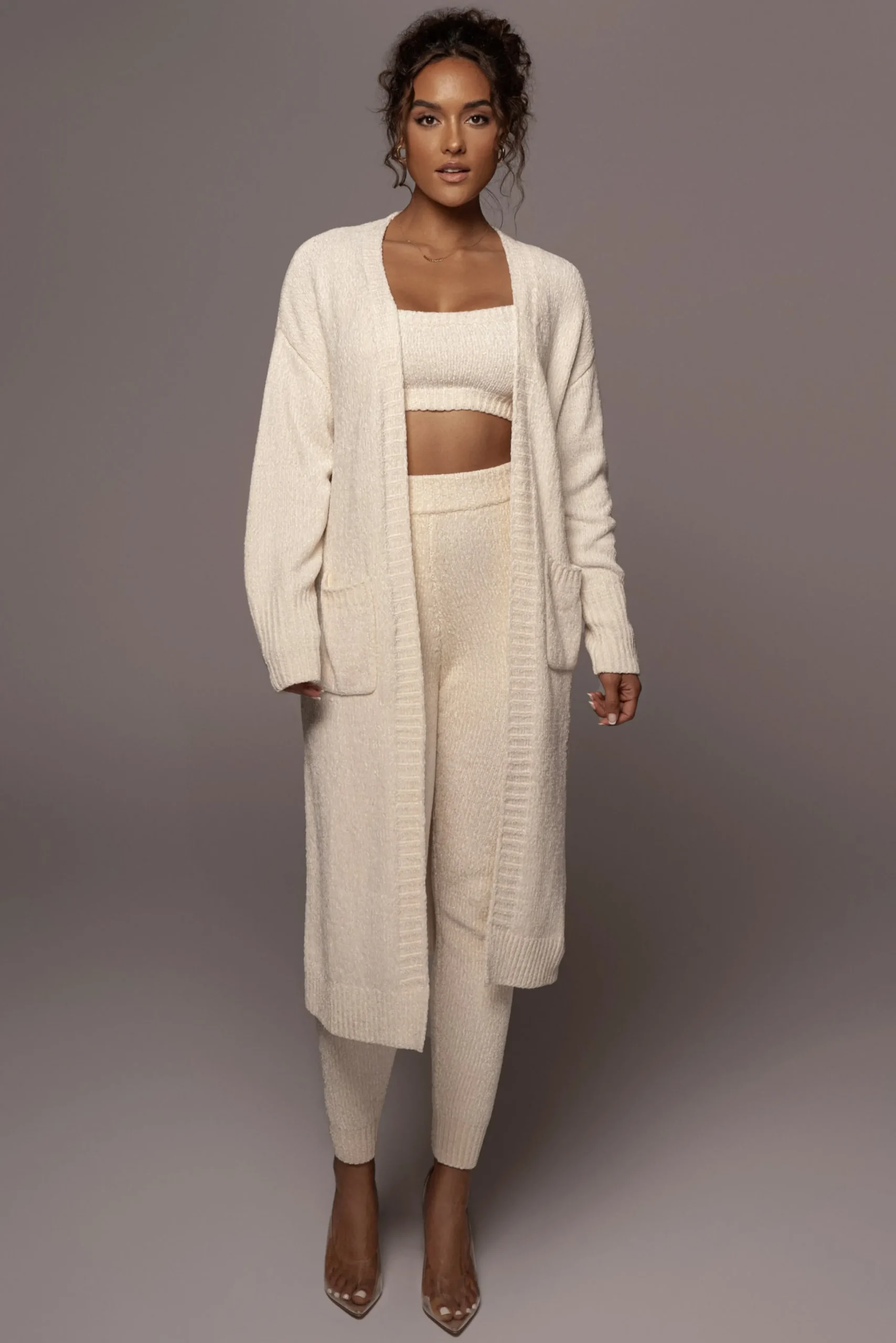 Ivory Juniper Chenille Sweater Pant*JLUXLABEL New