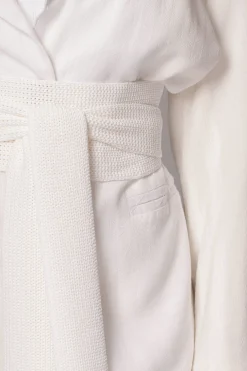 Ivory Lagos Knit Belt*JLUXLABEL Online