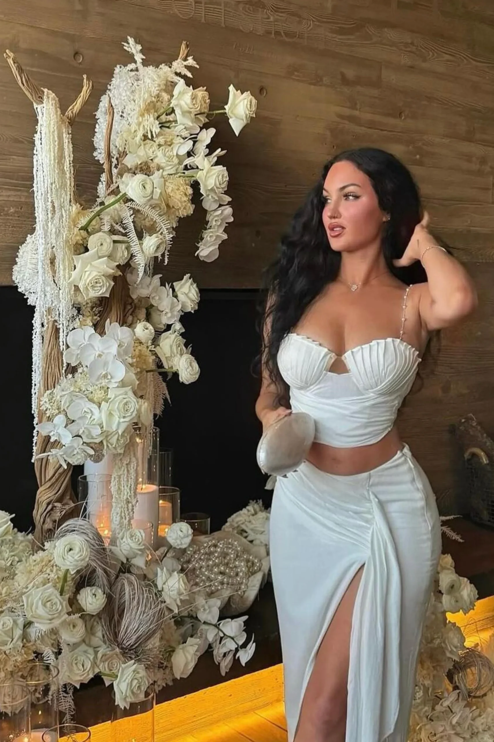 Ivory Las Olas Linen Skirt*JLUXLABEL Fashion