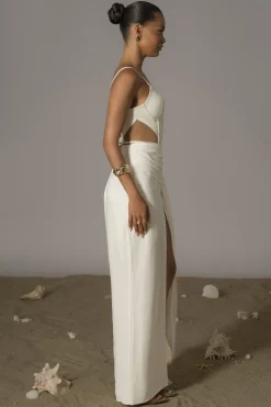 Ivory Las Olas Linen Skirt*JLUXLABEL Fashion