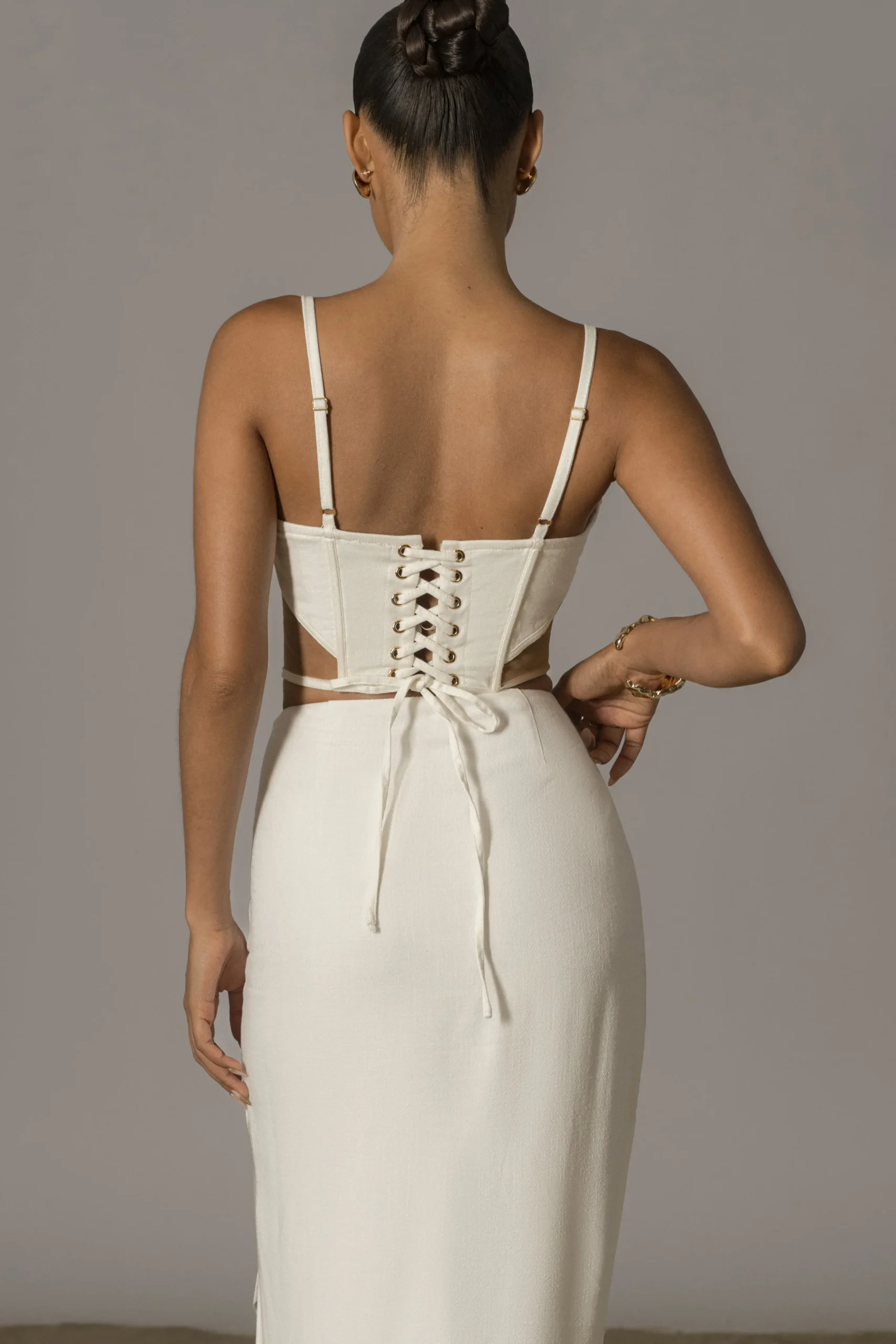 Ivory Las Olas Linen Skirt*JLUXLABEL Fashion