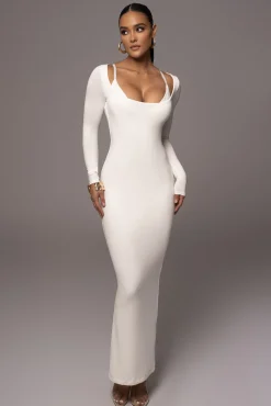Ivory Made You Look Maxi Dress*JLUXLABEL Fashion