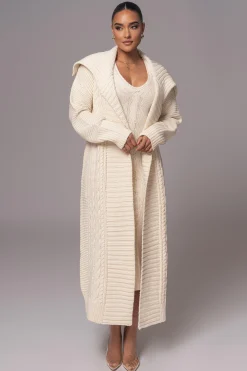 Ivory Malinda Sweater Knit Cardigan*JLUXLABEL Online