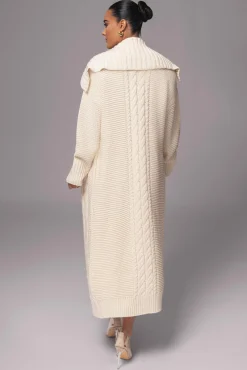 Ivory Malinda Sweater Knit Cardigan*JLUXLABEL Online
