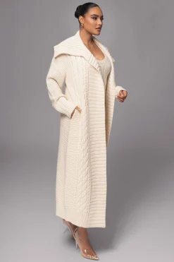 Ivory Malinda Sweater Knit Cardigan*JLUXLABEL Online