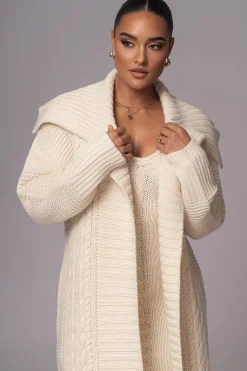 Ivory Malinda Sweater Knit Cardigan*JLUXLABEL Online