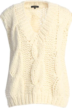 Ivory Mari Cable Knit Vest*JLUXLABEL Clearance