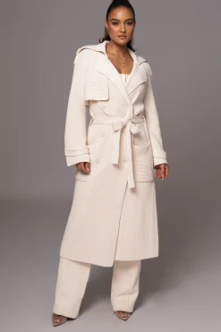 Ivory Maxinne Knit Coat*JLUXLABEL Online