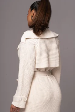 Ivory Maxinne Knit Coat*JLUXLABEL Online