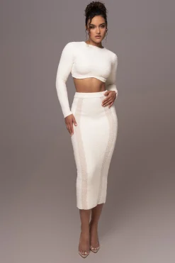 Ivory Moments Sweater Knit Skirt Set*JLUXLABEL Outlet