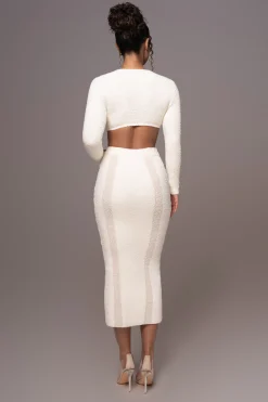 Ivory Moments Sweater Knit Skirt Set*JLUXLABEL Outlet