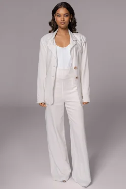 Ivory Ocean Breeze Linen Blazer*JLUXLABEL New