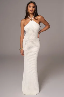 Ivory Overseas Halter Maxi Dress*JLUXLABEL Sale