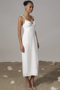 Ivory Secret Hideout Linen Dress*JLUXLABEL Fashion