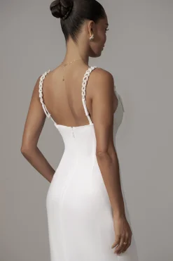 Ivory Secret Hideout Linen Dress*JLUXLABEL Fashion