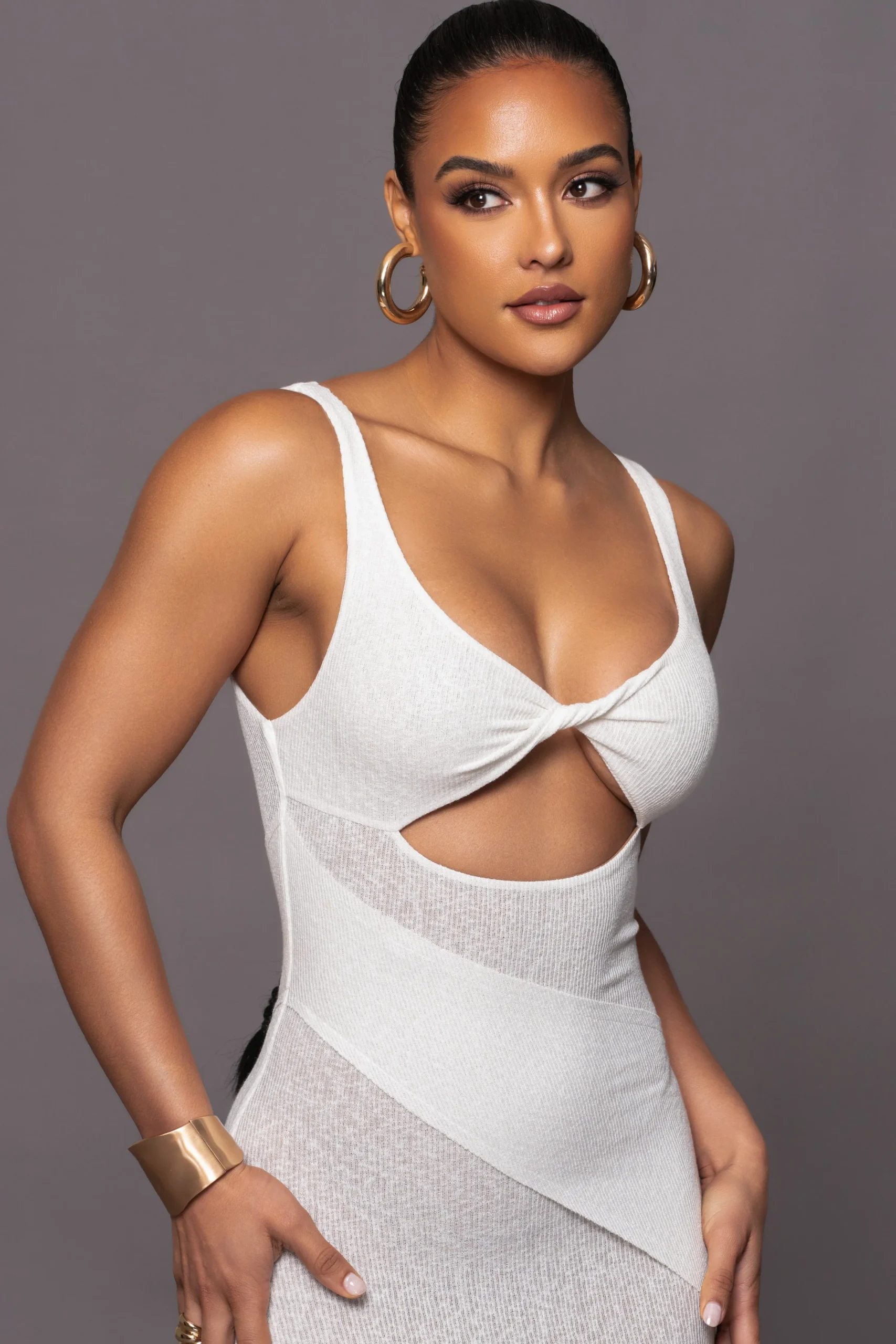 Ivory Shift Of Feelings Midi Dress*JLUXLABEL Online