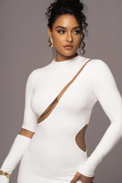 Ivory Show Stopper High Neck Dress*JLUXLABEL Fashion